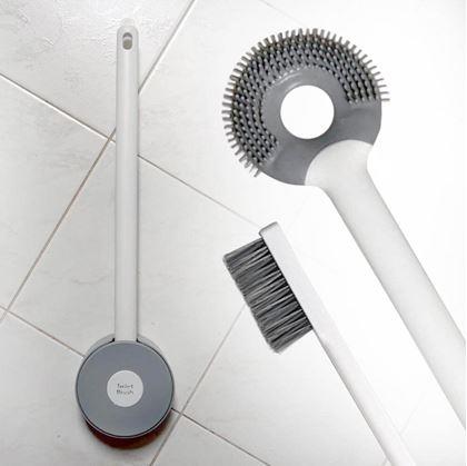 Obrázek z Silikonový kartáč na wc 2v1