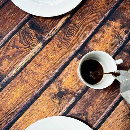 Obrázek z Dekorativní ubrus s dekorem dřeva 61 x 61 cm