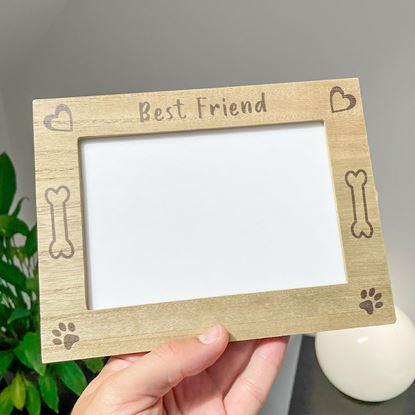 Obrázek Dřevěný fotorámeček "Best Friend", 10 x 15 cm