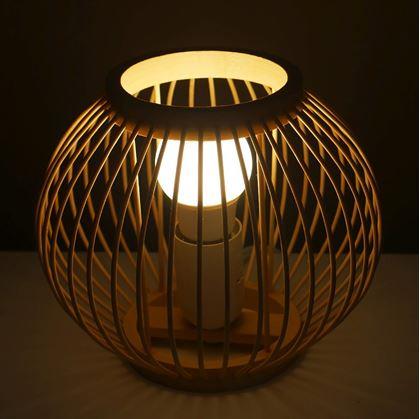 Obrázek z Bambusová stolní lampa s LED žárovkou