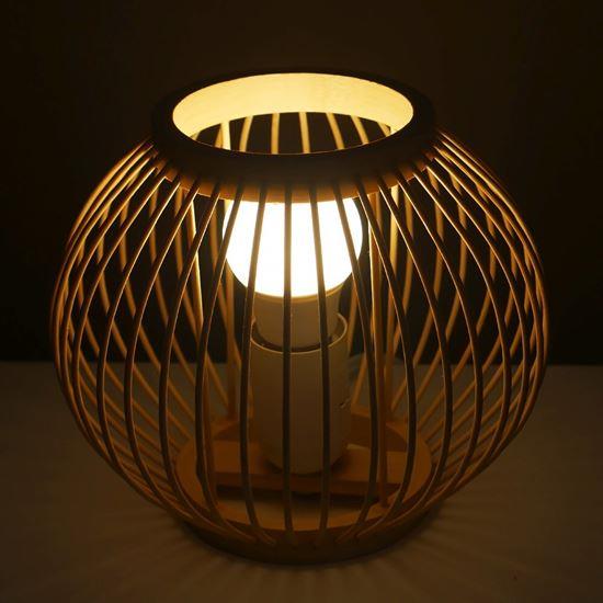 Obrázek z Bambusová stolní lampa s LED žárovkou