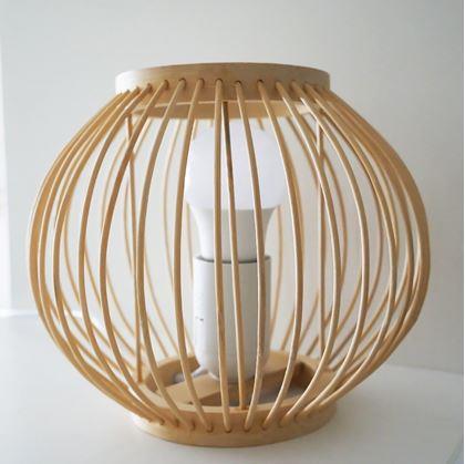 Obrázek z Bambusová stolní lampa s LED žárovkou