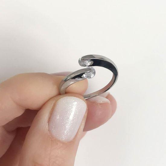 Obrázek z Nastavitelný prstýnek s kamínky