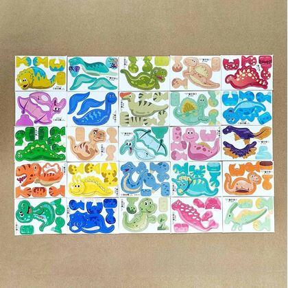 Obrázek z 3D puzzle dinosauři