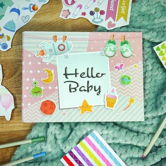 Obrázek z Zážitkový deník/dětské fotoalbum + kreativní sada samolepek