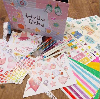 Obrázek z Zážitkový deník/dětské fotoalbum + kreativní sada samolepek