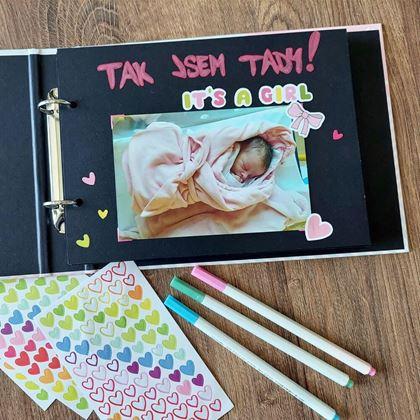 Obrázek z Dětské fotoalbum + kreativní sada samolepek