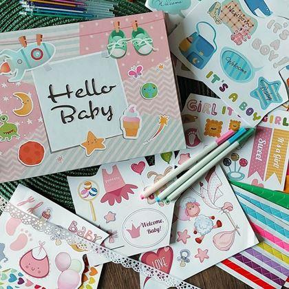 Obrázek z Dětské fotoalbum + kreativní sada samolepek