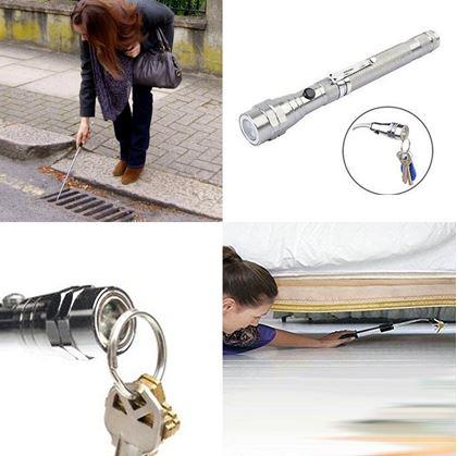Obrázek z Teleskopická baterka  - stříbrná