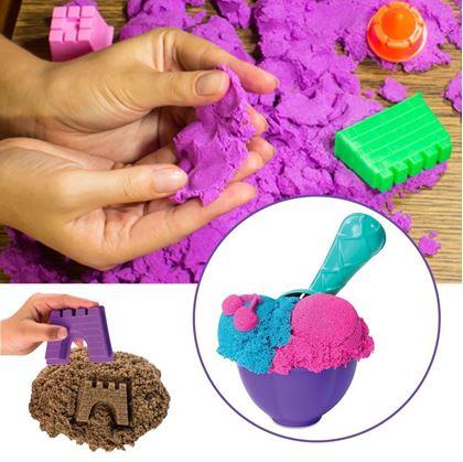 Obrázek z Modelovací tekutý písek mega set 2000 g - plastový kyblík