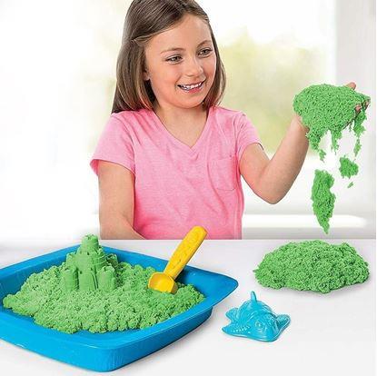Obrázek Tekutý kinetický písek mega set 2000 g - plastový kyblík