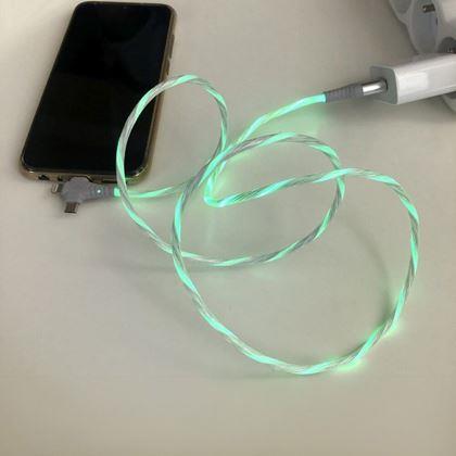 Obrázek z Svítící nabíjecí kabel 3v1