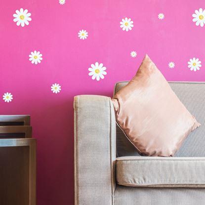 Obrázek Samolepka na zeď - sedmikrásky 10 ks