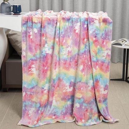 Obrázek z Svítící deka - jednorožec