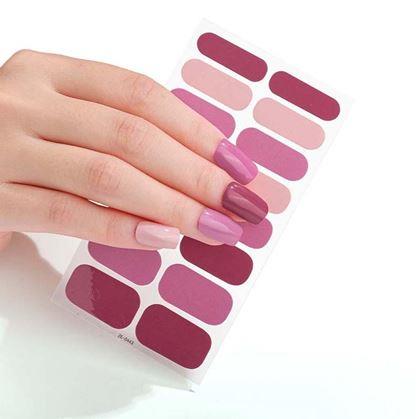 Obrázek z Samolepky na nehty - tmavě růžový mix