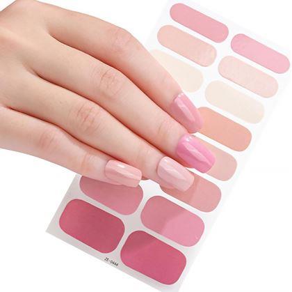 Obrázek z Samolepky na nehty - světle růžový mix