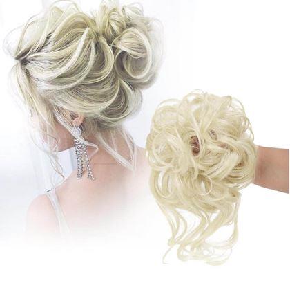 Obrázek z Příčesek do vlasů drdol - světlá blond