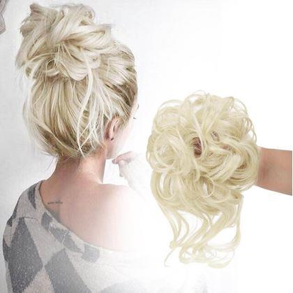 Obrázek z Příčesek do vlasů drdol - světlá blond