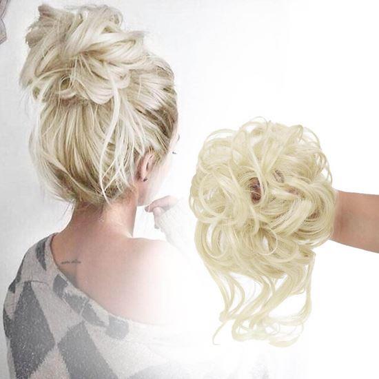 Obrázek z Příčesek do vlasů drdol - světlá blond