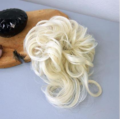 Obrázek z Příčesek do vlasů drdol - světlá blond
