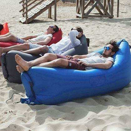 Obrázek z Nafukovací vak Lazy bag dvouvrstvý - modrý