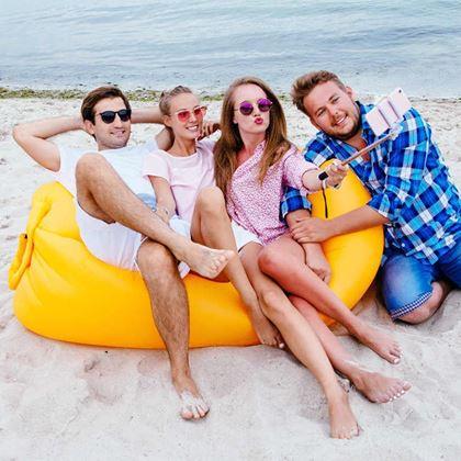 Obrázek z Nafukovací vak Lazy bag dvouvrstvý - modrý