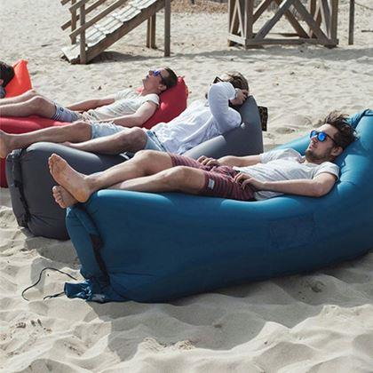 Obrázek z Nafukovací vak Lazy bag dvouvrstvý - modrý