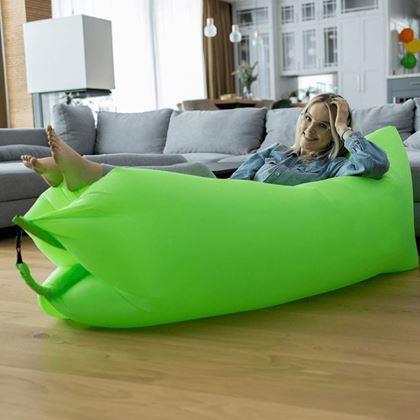 Obrázek z Nafukovací vak Lazy bag dvouvrstvý - modrý