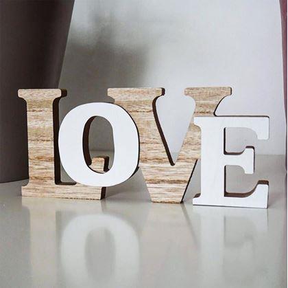 Obrázek z Dřevěná dekorace LOVE