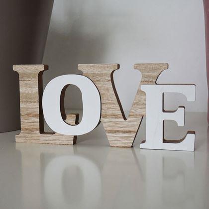 Obrázek z Dřevěná dekorace LOVE