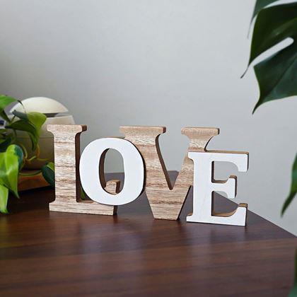 Obrázek z Dřevěná dekorace LOVE