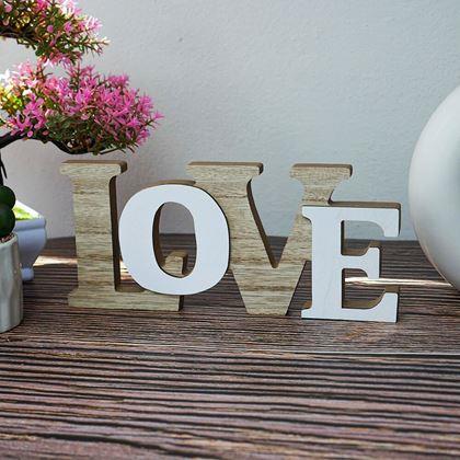 Obrázek z Dřevěná dekorace LOVE