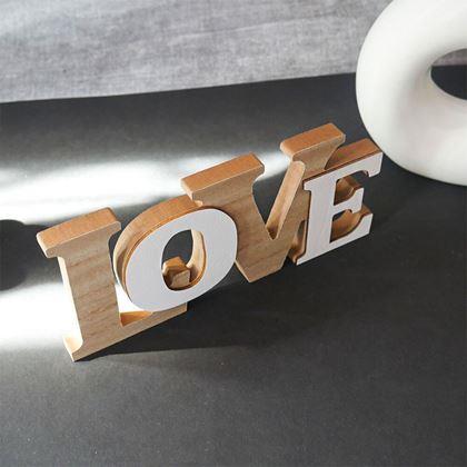 Obrázek z Dřevěná dekorace LOVE