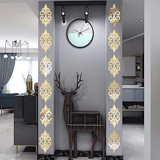 Obrázek z Zrcadlové samolepky ornamenty - zlaté