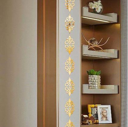 Obrázek z Zrcadlové samolepky ornamenty - zlaté