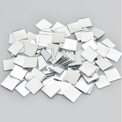 Obrázek z Zrcadlové samolepky čtverec 100 ks