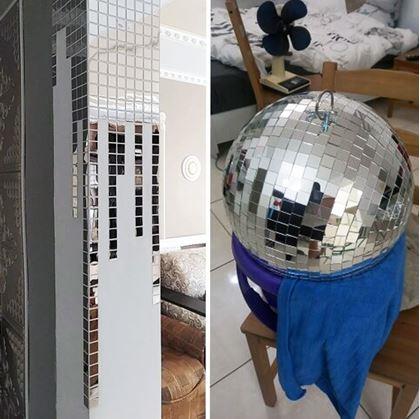 Obrázek z Zrcadlové samolepky čtverec 100 ks