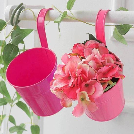 Obrázek z Závěsný květináč na balkón - růžový