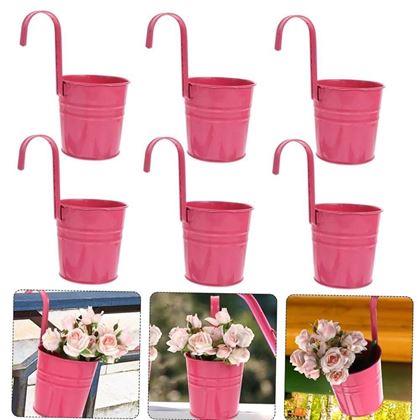 Obrázek z Závěsný květináč na balkón - růžový