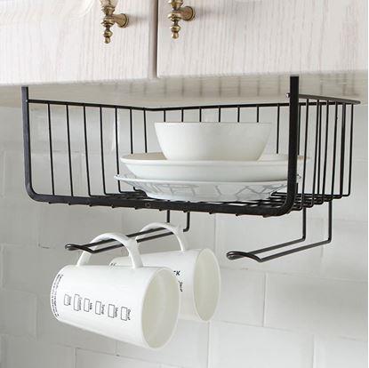 Obrázek Závěsný kovový košík s háčky