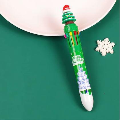 Obrázek z Vícebarevná vánoční propiska - stromeček