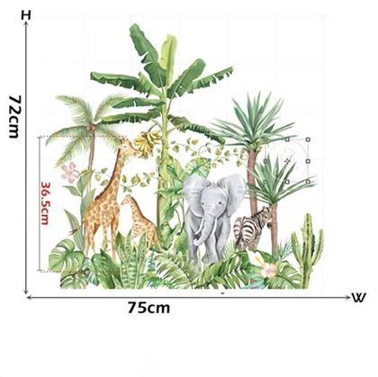 Obrázek z Dětské samolepky na zeď - zvířata z džungle