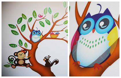 Obrázek z Dětské samolepky na zeď - zvířátka