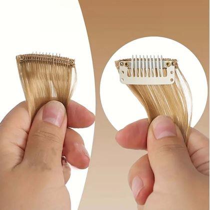 Obrázek z Příčesek do vlasů na klipu melír - tmavá blond