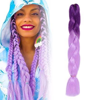 Obrázek z Vlasový příčesek ombré - fialový