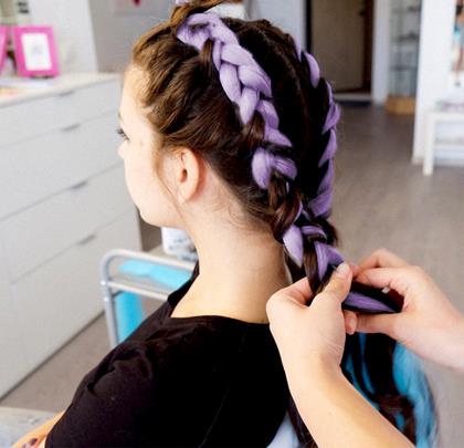 Obrázek z Vlasový příčesek - fialový