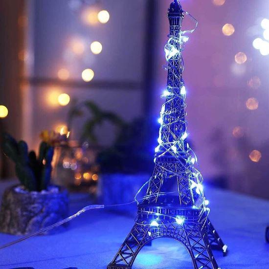 Obrázek z Světelný řetěz s dálkovým ovladačem, barevné/teplé/studené světlo, 5 m