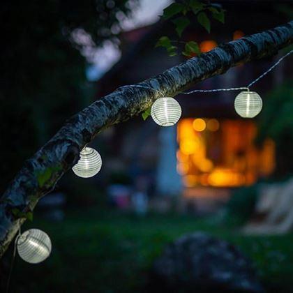 Obrázek z Solární LED řetěz - lampiony