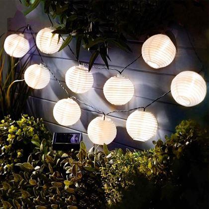 Obrázek z Solární LED řetěz - lampiony