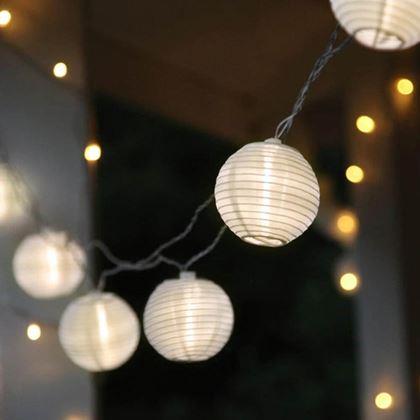 Obrázek z Solární LED řetěz - lampiony